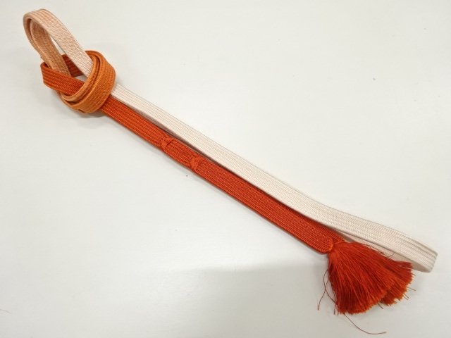JAPANESE KIMONO / HANDTIED OBIJIME CORD 